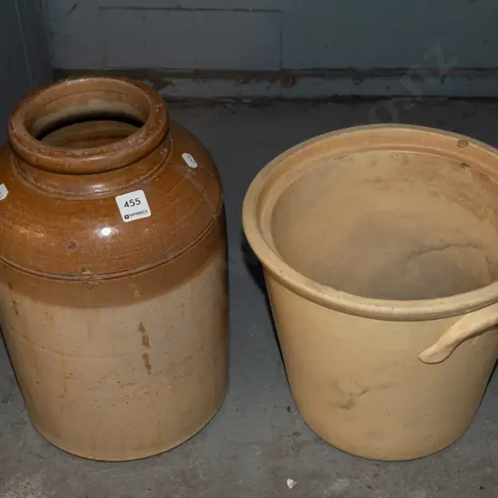 wide mouth storage crock - no lid, other crock H360