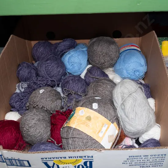 box; knitting yarns