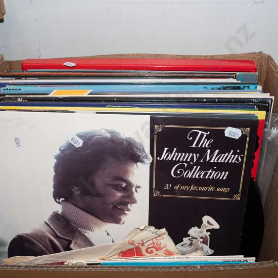 box; 45s, LPs