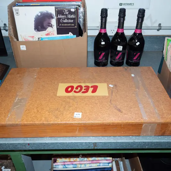 homemade wooden Lego storage box W690