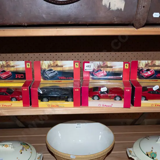 4x boxed Shell diecast vehicles