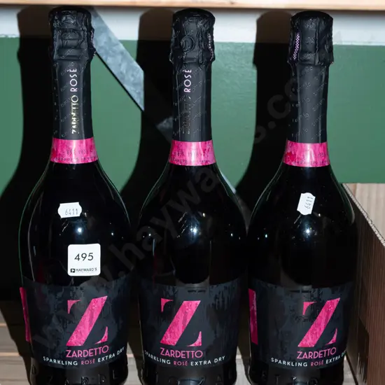 3x bottles of Zardetto sparkling  rose