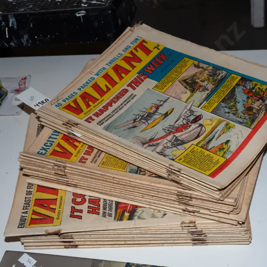 stack of 1960s Valiant comics
