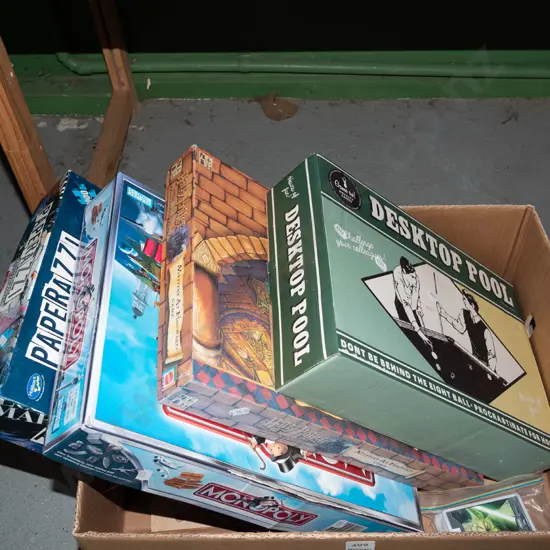 box of board games