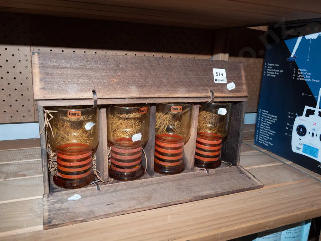 wooden cased Kaaru retro tumblers Image 1++