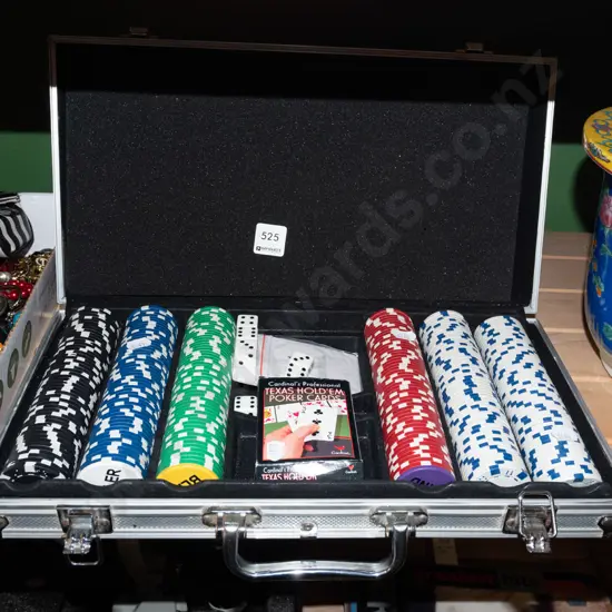 cased Texas Holdem poker set