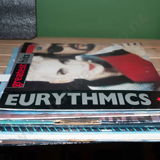 LPs; Eurythmics, Pat Benatar, Phil Collins etc