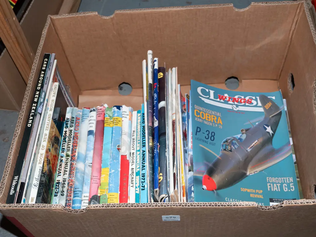 box; model aeroplane books, magazines Image 1++