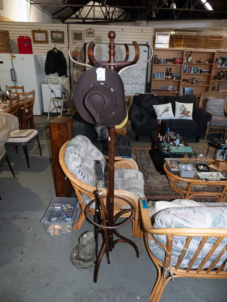 wooden coat hat and umbrella stand H1820 Image 1++