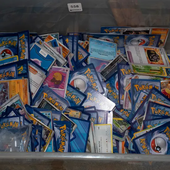 tub of Pokemon collector cards