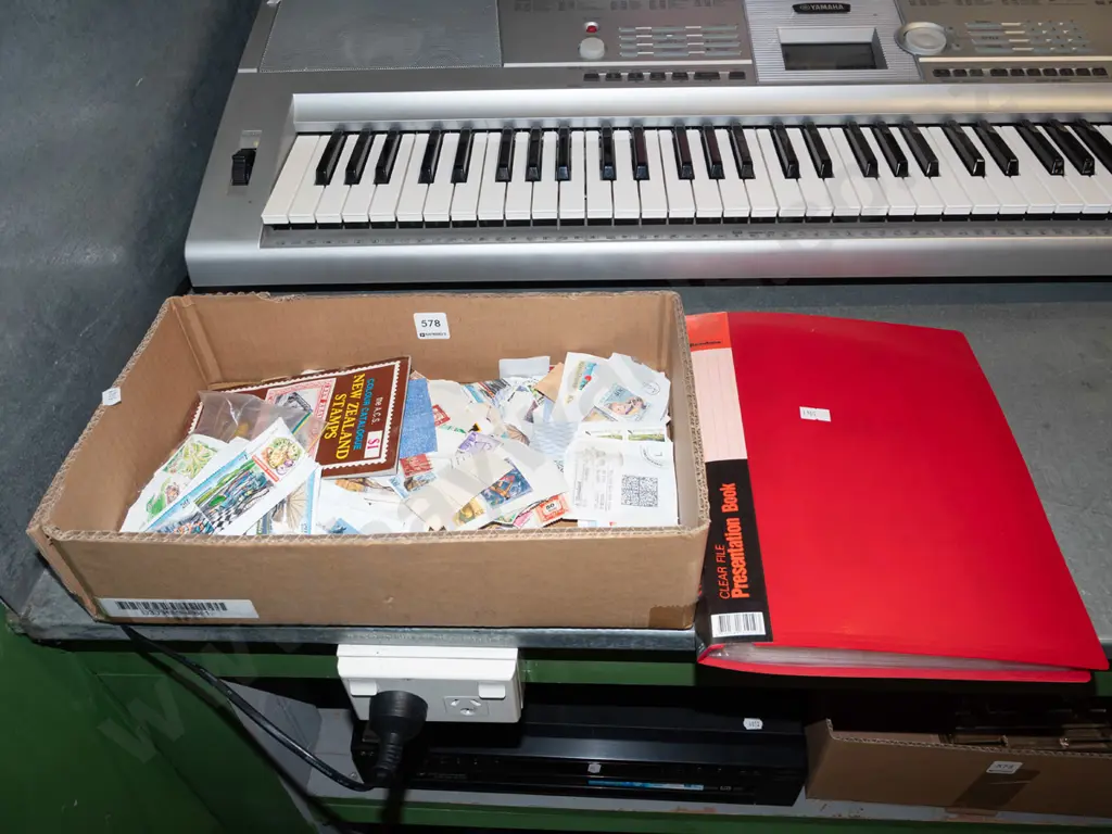 box of stamps, album of first day covers Image 1++