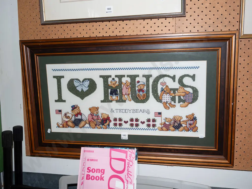 framed needlework - teddy bears Image 1++