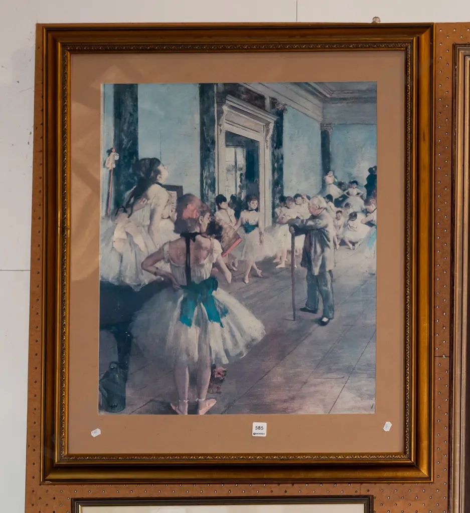 gilt framed print - ballet classes Image 1++