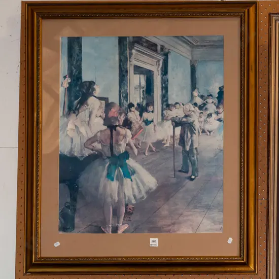gilt framed print - ballet classes