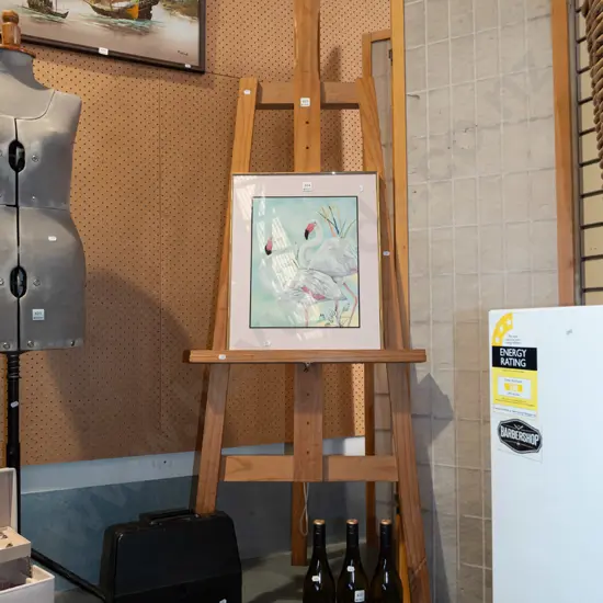 large pine easel H2000