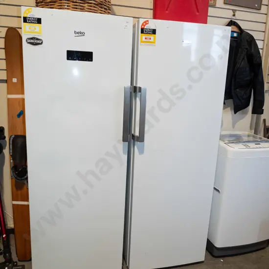 Beko matching upright fridge and freezer Each H1700 W590 D620