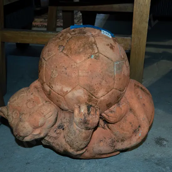 cast concrete cat garden ornament