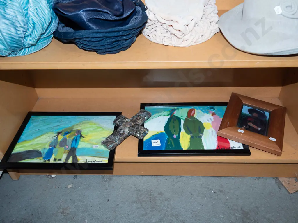 3x Justin Morshuis artworks, crucifix Image 1++