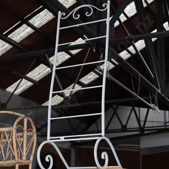 wrought metal towel rail