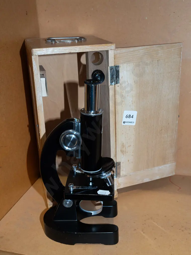 wood cased microscope Image 1++