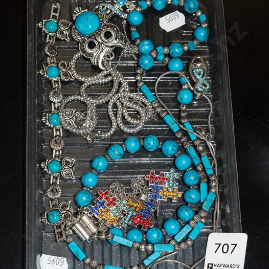 tray of costume jewellery