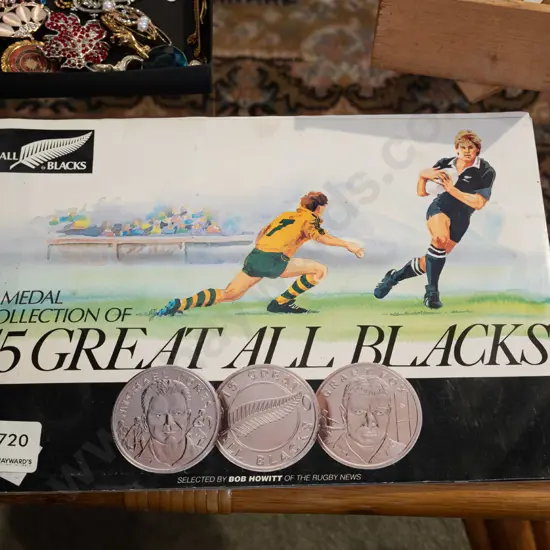 15 Great All Blacks collector coin set