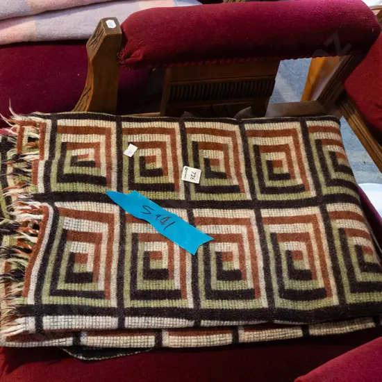 NZ woollen travel rug - wear and holes