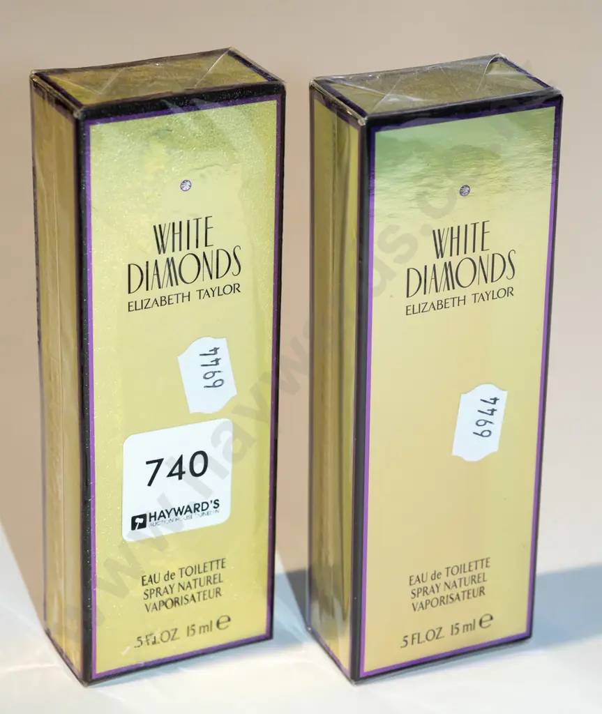 2x boxed Elizabeth Taylor White Diamonds eau de toilette 15ml Image 1++