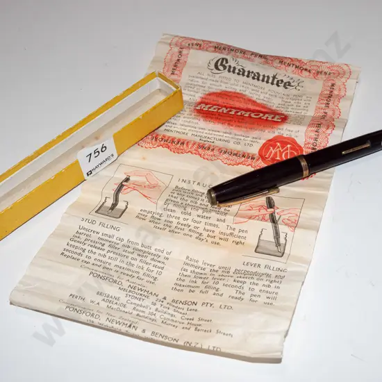 cased vintage fountain pen