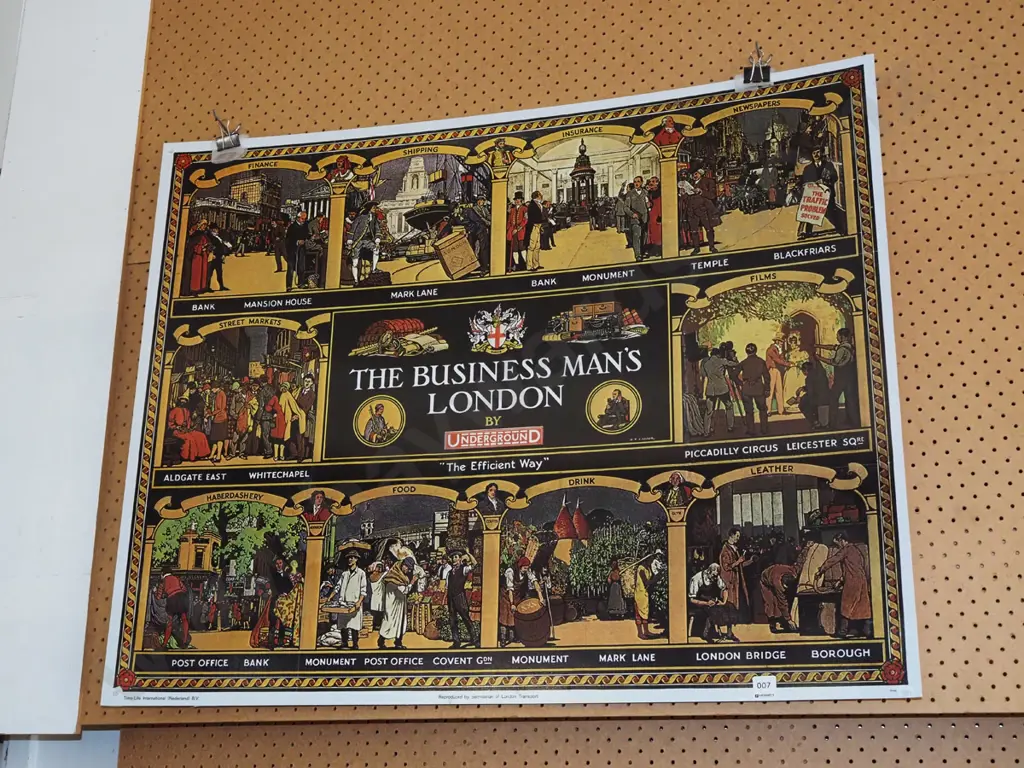 unframed reproduction poster print - London Underground Image 1++