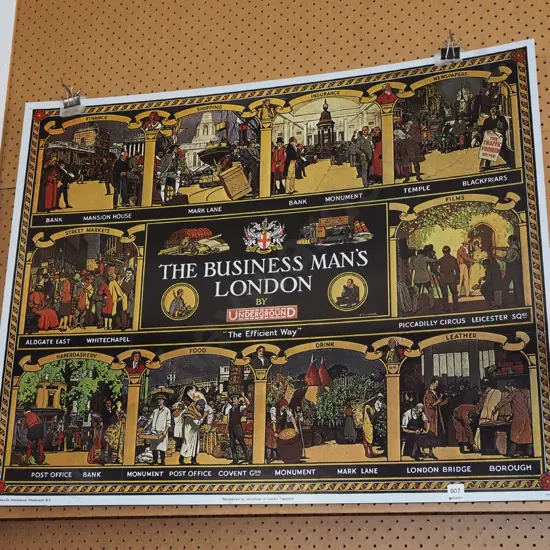 unframed reproduction poster print - London Underground