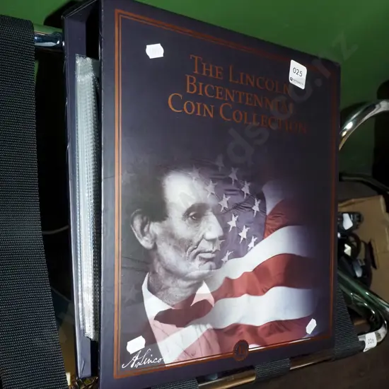 folder of Lincoln Bicentennial coin collection