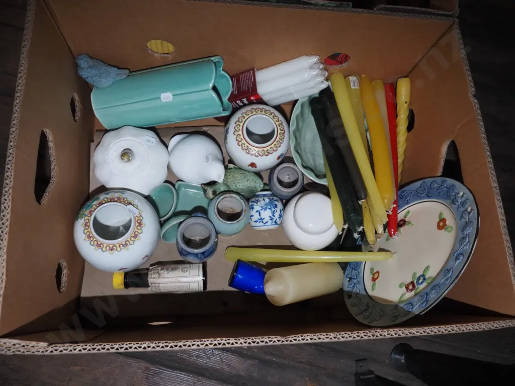 box; candles, plates, vases etc Image 1++