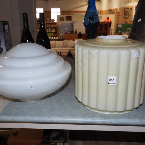 2x deco light fittings Tallest H230 - no journals