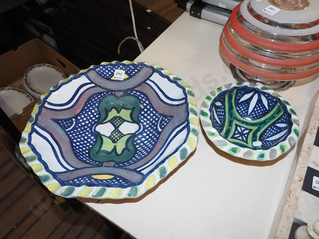 Portobello studio pottery bowls Largest Diam345 Image 1++