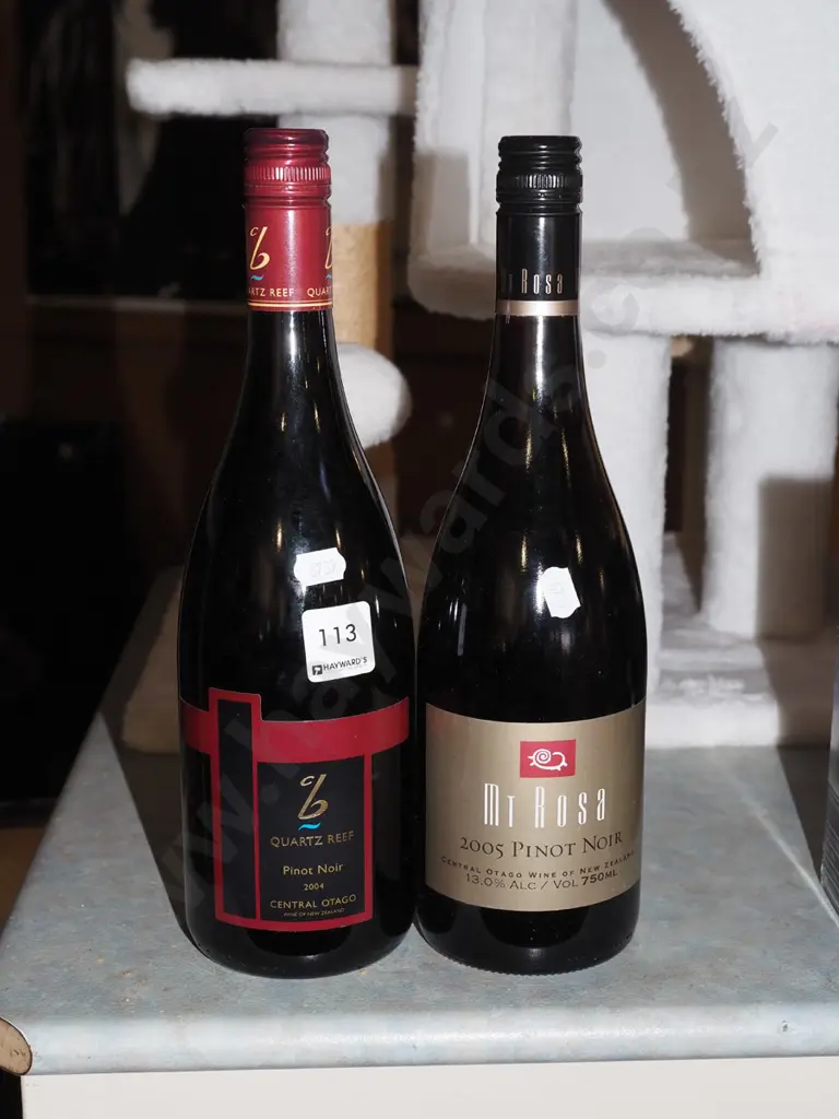 bottle of Quartz Reef pinot noir 2004, Mt Rosa pinot noir 2005 Image 1++