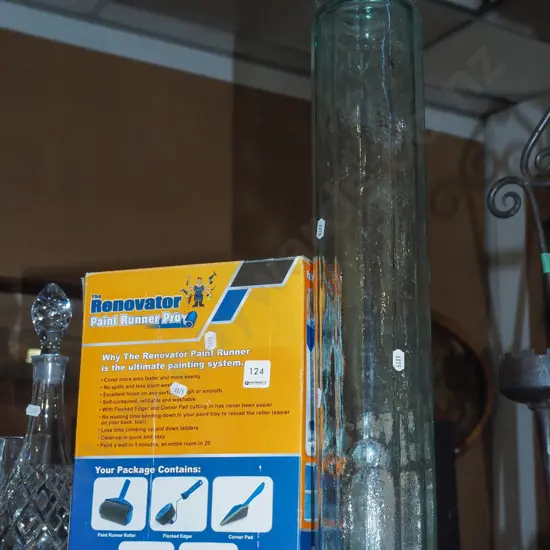 large glass canister, boxed Renovator Paint Runner Pro Vase H575