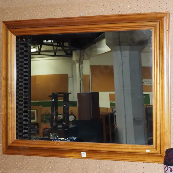 wood framed wall mirror H760 W970
