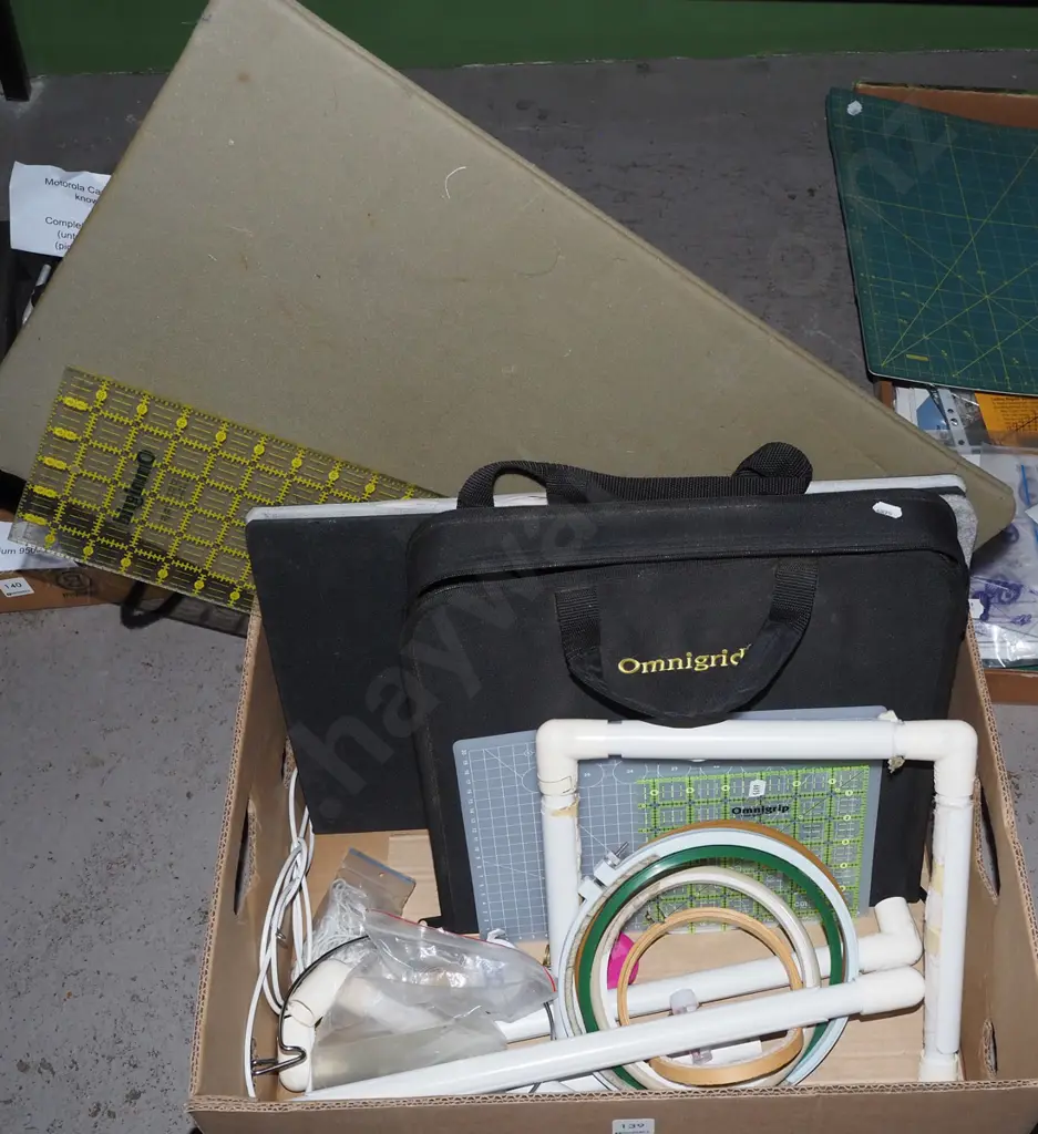 various tapestry hoops, Omni-Grid cutting boards etc Image 1++
