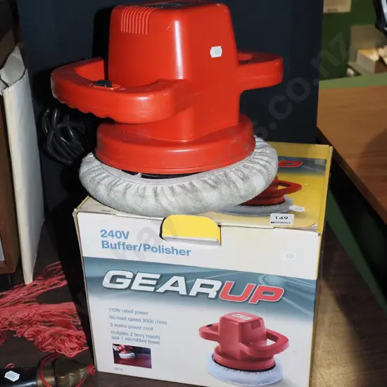 box; Gear Up car polisher