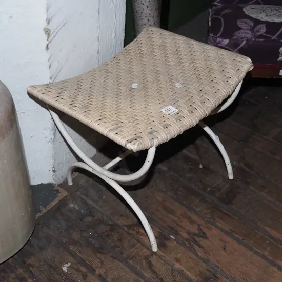 woven plastic stool