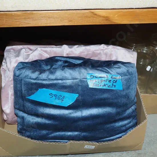 box; double size weighted blanket
