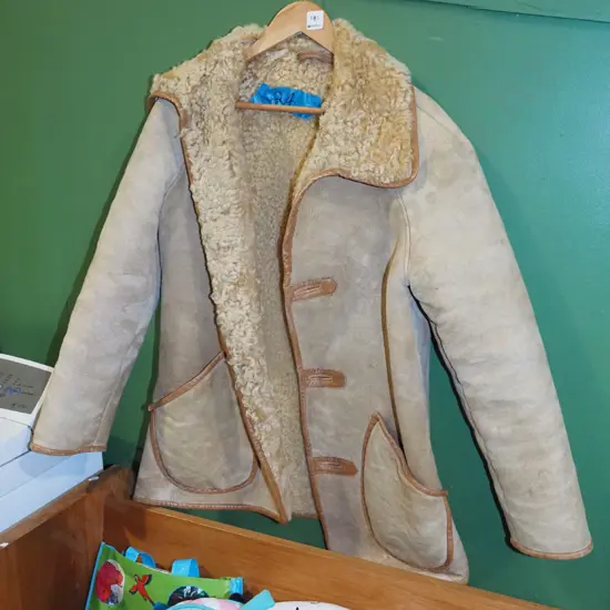 sheepskin jacket - size unknown