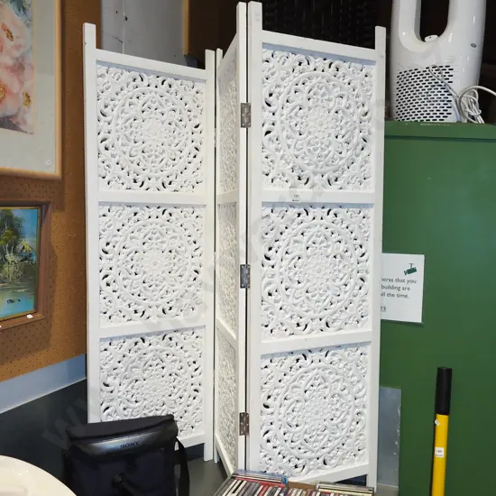 mdf white painted 3 panel screen Each panel H1265 W400