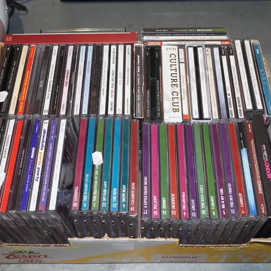 box of CDs