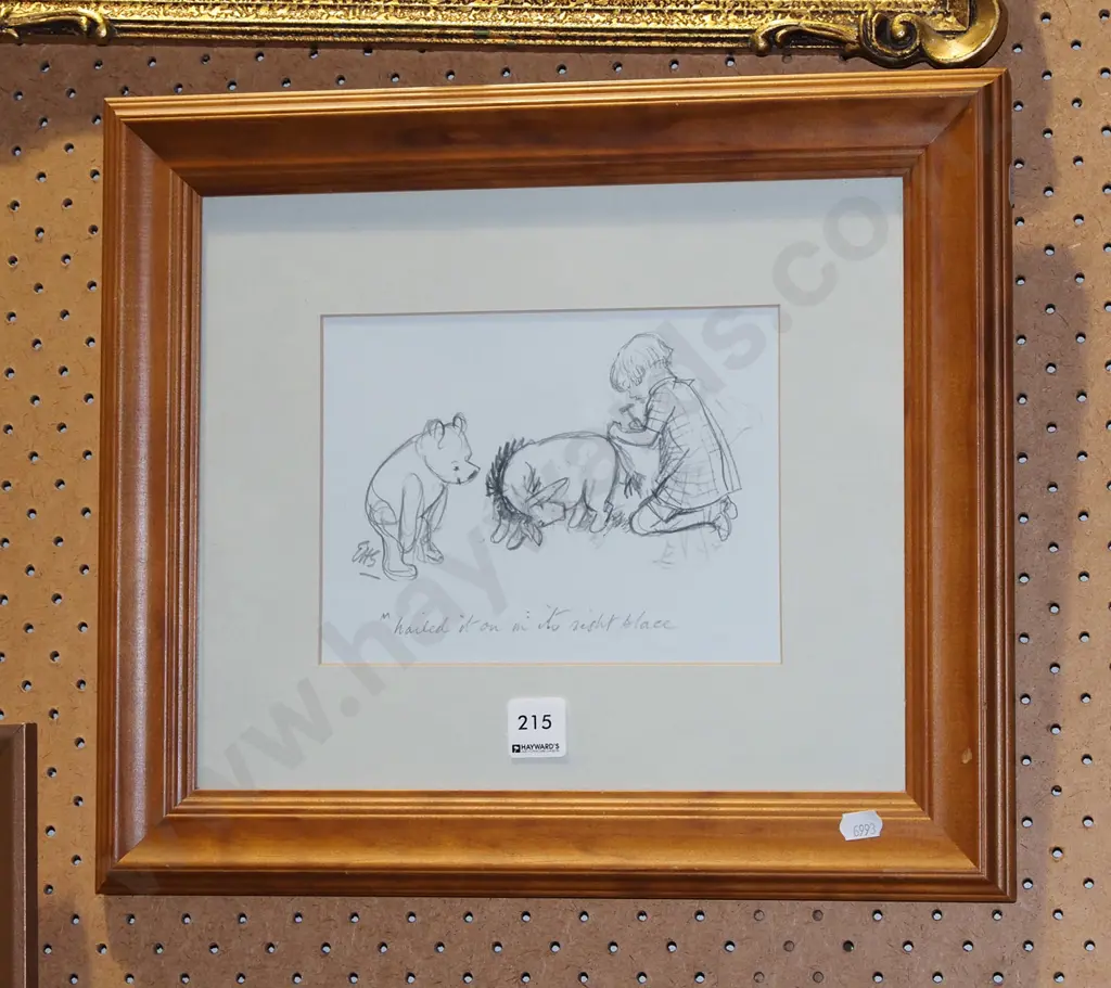 framed Winnie the Pooh print  Image 1++