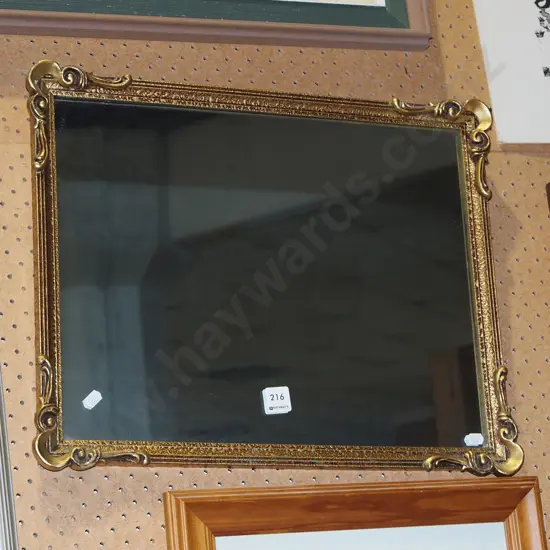 small gilt framed wall mirror H400