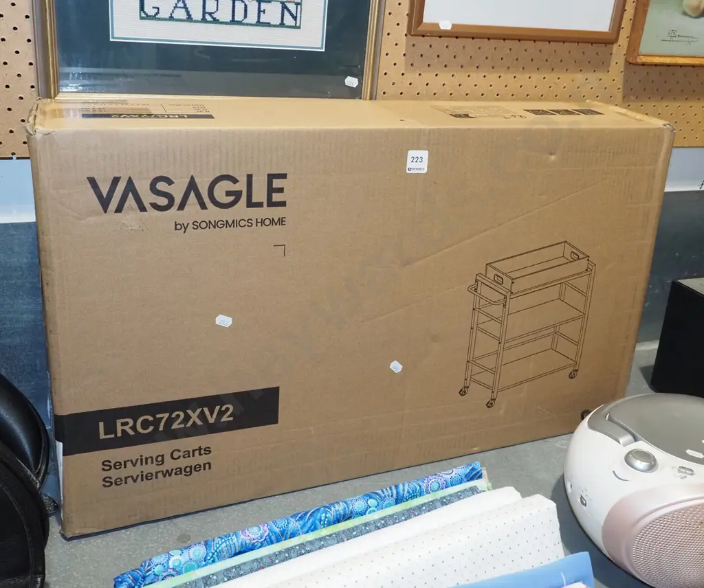 boxed yet to be assembled serving cart/tea trolley Image 1++