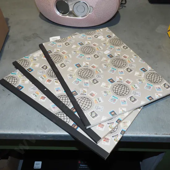3x stamp albums