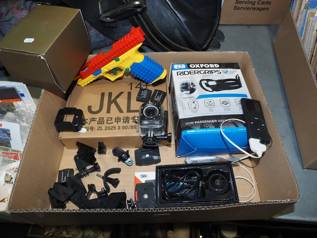 Lego themed toy gun, i-pod, sports camera etc Image 1++